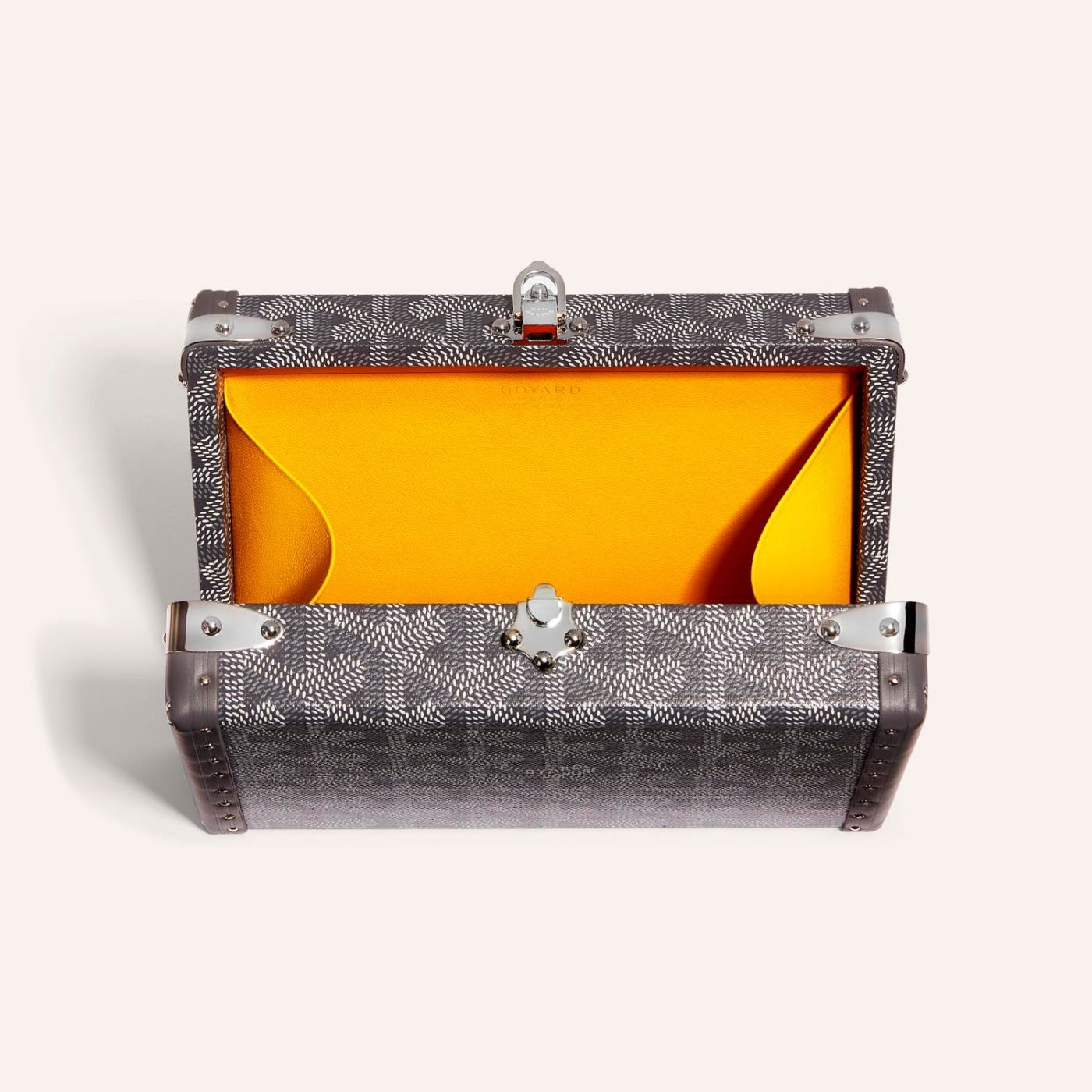 Goyard Minaudière Trunk Bag Grey - Image 5